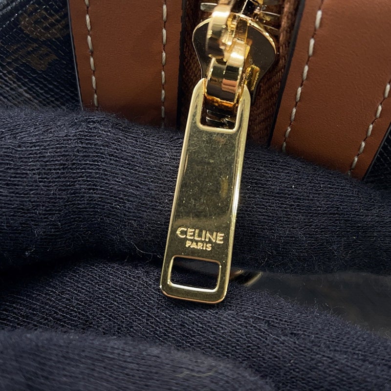 セリーヌ ハンドバッグ トリオンフ ミディアム ボストン PVC 121322 CELINE ２wayショルダー