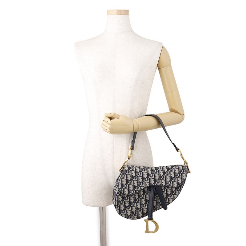 クリスチャン・ディオール ハンドバッグ オブリーク ミニ サドルバッグ キャンバス レザー M0447CTZQ Christian Dior