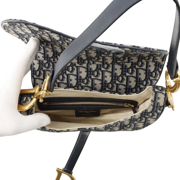クリスチャン・ディオール ハンドバッグ オブリーク ミニ サドルバッグ キャンバス レザー M0447CTZQ Christian Dior