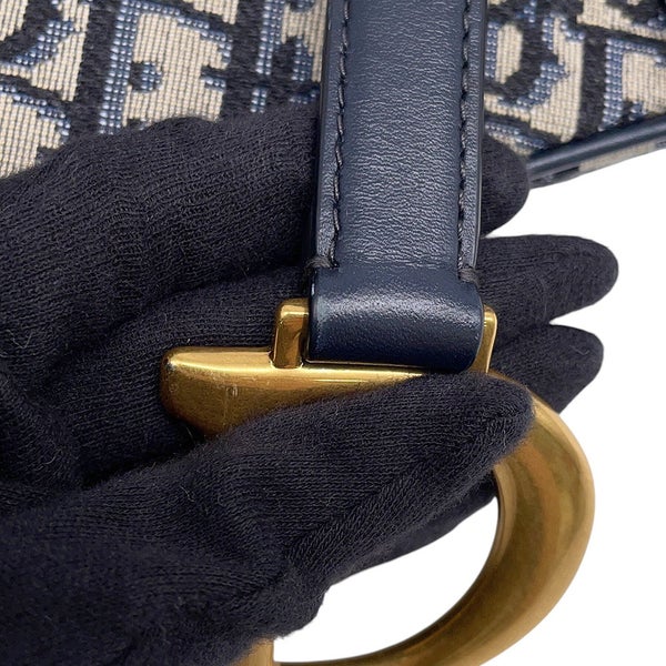 クリスチャン・ディオール ハンドバッグ オブリーク ミニ サドルバッグ キャンバス レザー M0447CTZQ Christian Dior