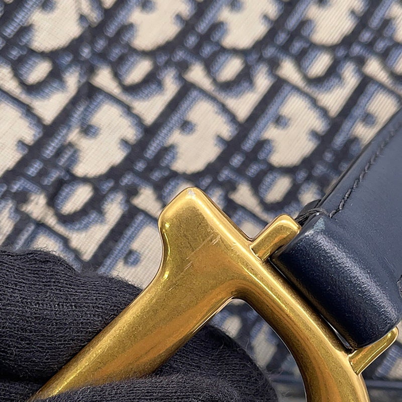 クリスチャン・ディオール ハンドバッグ オブリーク ミニ サドルバッグ キャンバス レザー M0447CTZQ Christian Dior