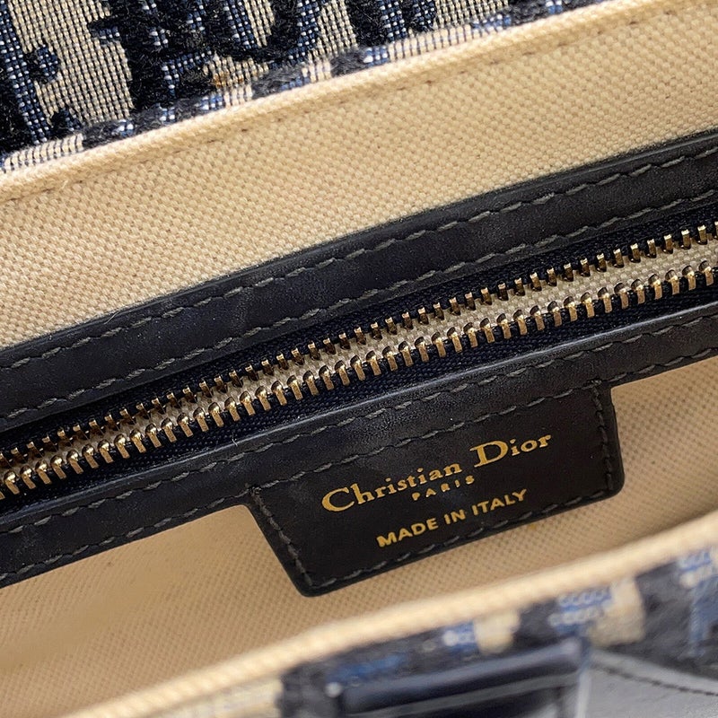 クリスチャン・ディオール ハンドバッグ オブリーク ミニ サドルバッグ キャンバス レザー M0447CTZQ Christian Dior