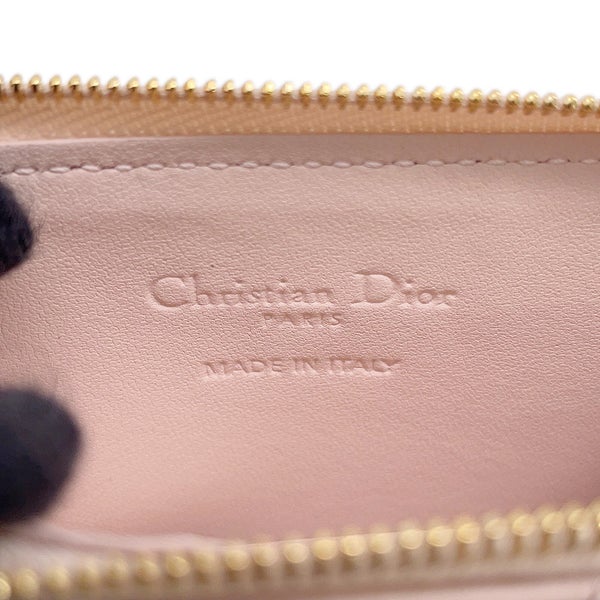 クリスチャン・ディオール カードケース Lady Dior Cosmos ジップ カードホルダー カナージュ ラムスキン S0965ONMJ