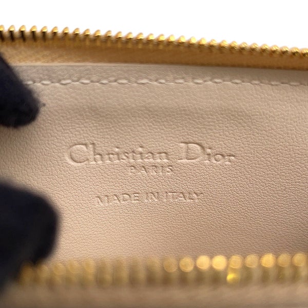 クリスチャン・ディオール カードケース Lady Dior Cosmos ジップ カードホルダー カナージュ ラムスキン S0965ONMJ