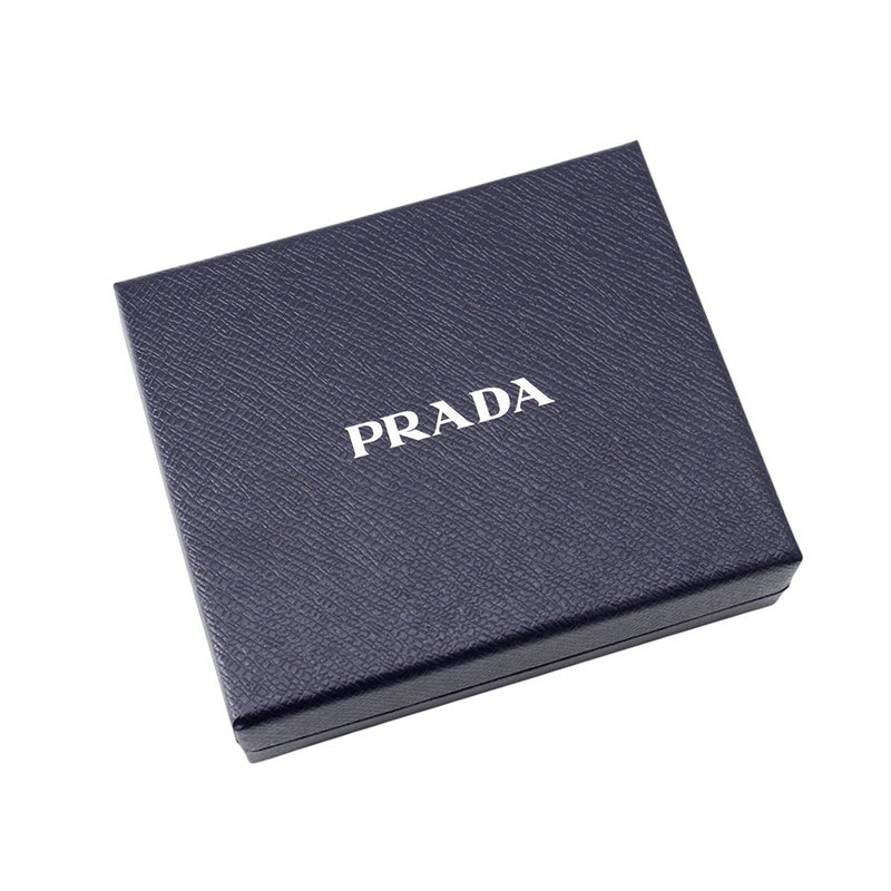 プラダ 二つ折り財布 サフィアーノ マルチカラー コンパクト ウォレット 1MV204 PRADA 黒