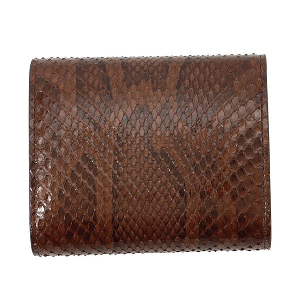 セリーヌ 三つ折り財布 トリオンフ スモール フラップウォレット パイソン 10D784GV9.19IK CELINE