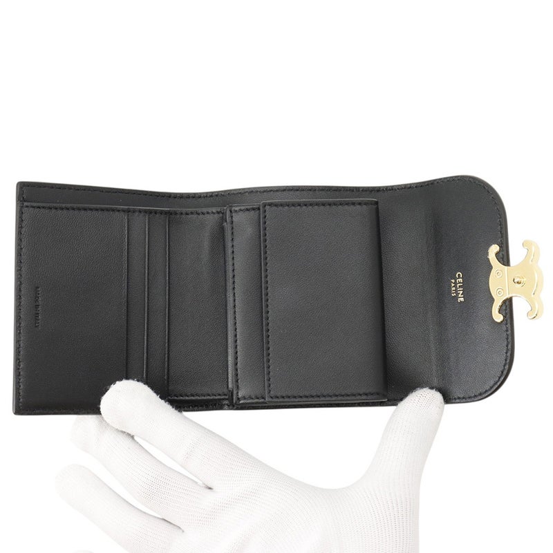 セリーヌ 三つ折り財布 トリオンフ スモール フラップウォレット パイソン 10D784GV9.19IK CELINE