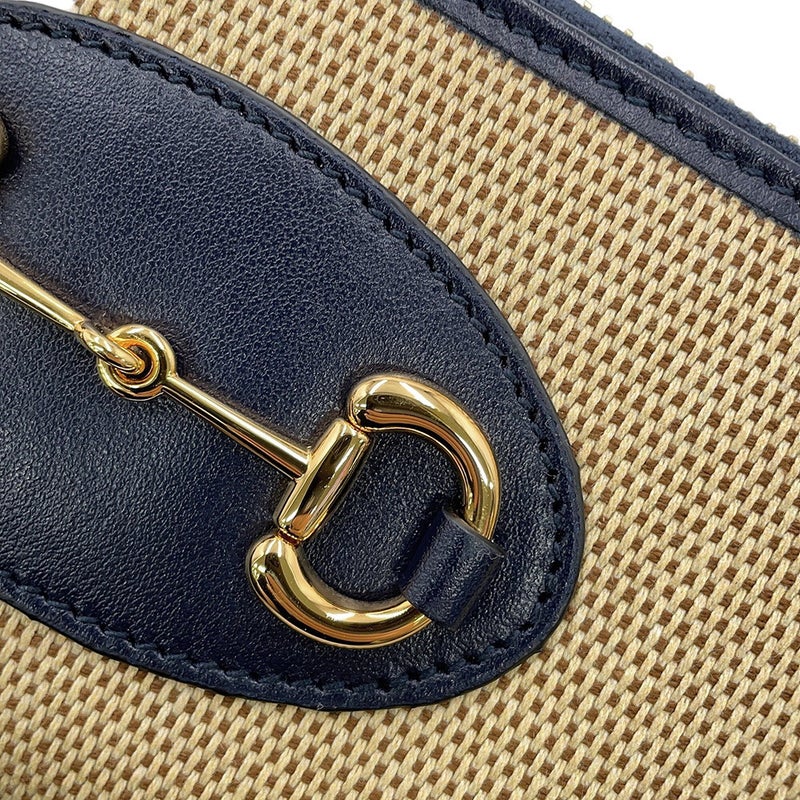 グッチ 長財布 ホースビット 1955 ジップアラウンドウォレット キャンバス レザー 621889 GUCCI 日本限定 黒