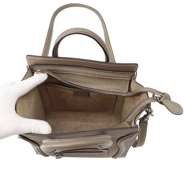 セリーヌ ハンドバッグ ラゲージ ナノショッパー 189243 CELINE バッグ 2wayショルダーバッグ