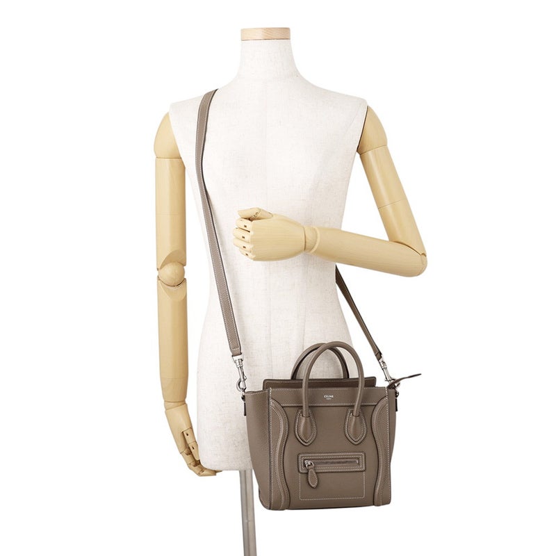 セリーヌ ハンドバッグ ラゲージ ナノショッパー 189243 CELINE バッグ 2wayショルダーバッグ