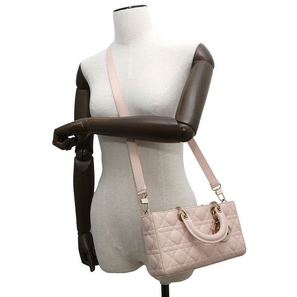 クリスチャン・ディオール ハンドバッグ カナージュ Lady D-Joy ミディアム Christian Dior 3wayショルダーバッグ