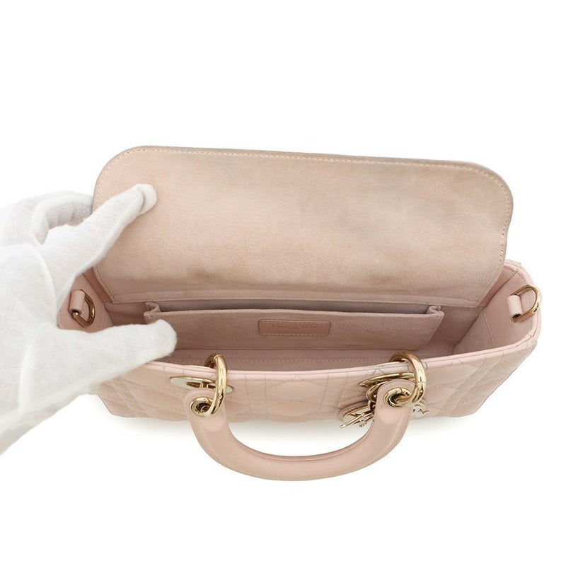 クリスチャン・ディオール ハンドバッグ カナージュ Lady D-Joy ミディアム Christian Dior 3wayショルダーバッグ