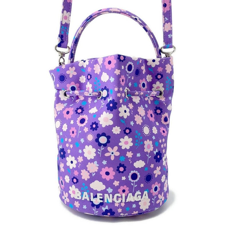 バレンシアガ ハンドバッグ ホイールXS 巾着 656682 BALENCIAGA 2way 花柄