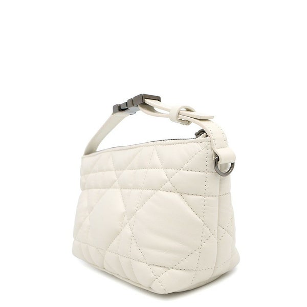 クリスチャン・ディオール ハンドバッグ ノマドポーチ カナージュ スモール Christian Dior 白