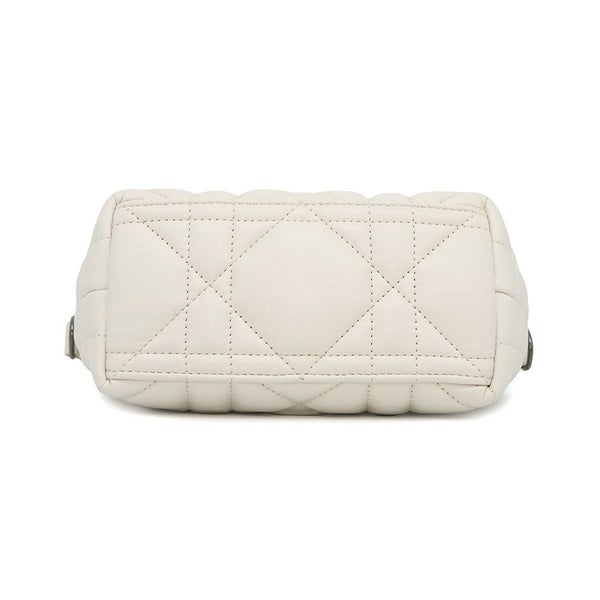 クリスチャン・ディオール ハンドバッグ ノマドポーチ カナージュ スモール Christian Dior 白