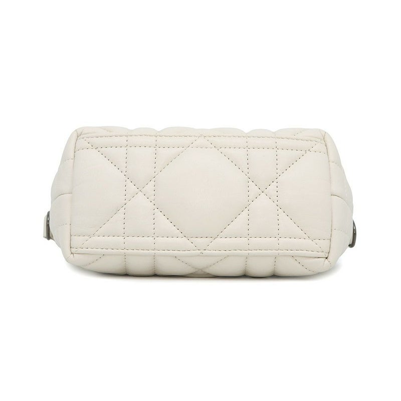 クリスチャン・ディオール ハンドバッグ ノマドポーチ カナージュ スモール Christian Dior 白