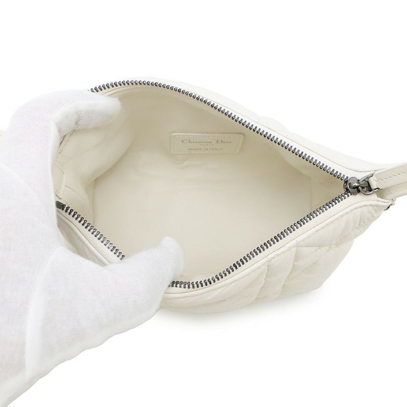 クリスチャン・ディオール ハンドバッグ ノマドポーチ カナージュ スモール Christian Dior 白