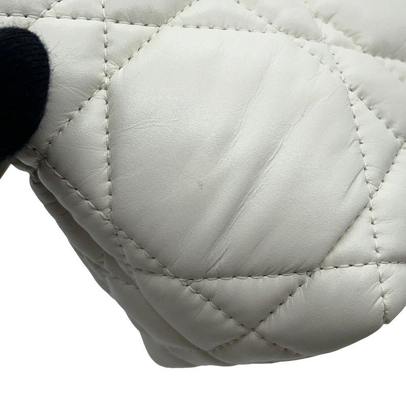 クリスチャン・ディオール ハンドバッグ ノマドポーチ カナージュ スモール Christian Dior 白