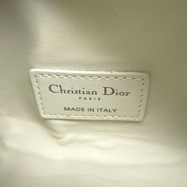 クリスチャン・ディオール ハンドバッグ ノマドポーチ カナージュ スモール Christian Dior 白