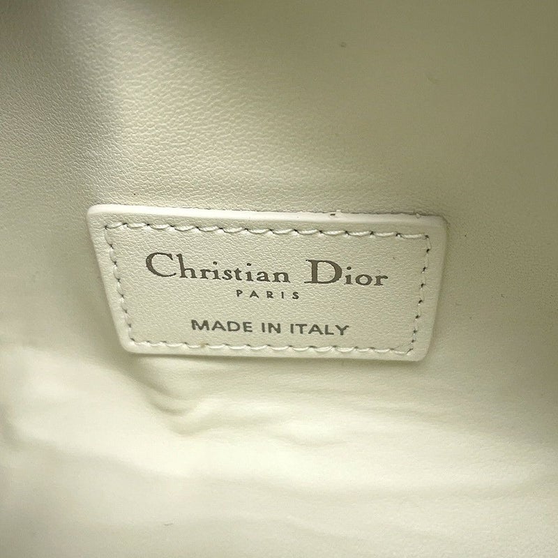 クリスチャン・ディオール ハンドバッグ ノマドポーチ カナージュ スモール Christian Dior 白