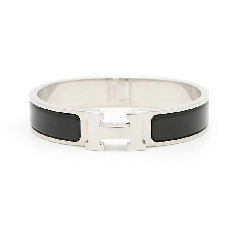 エルメス ブレスレット クリック H クリッククラックPM ブラック/シルバー金具 HERMES 黒