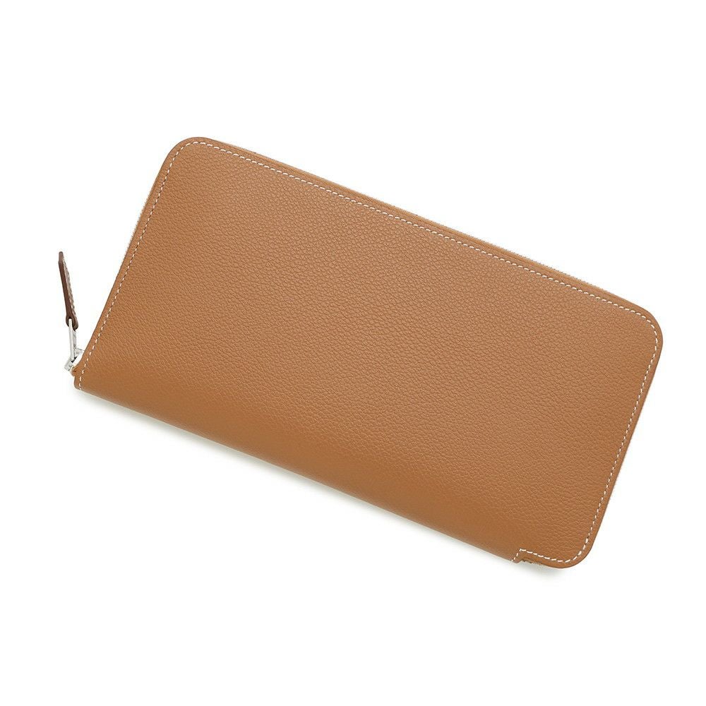 エルメス 長財布 アザップロング シルクイン ゴールド/シルバー金具