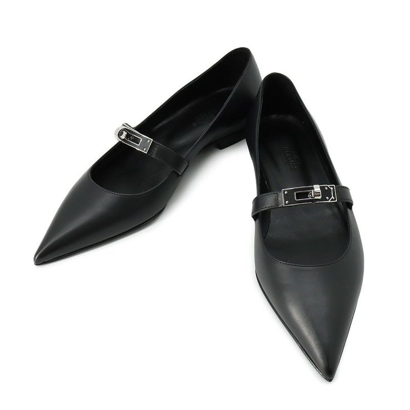エルメス バレエシューズ ケリー レディースサイズ36 1/2 HERMES 靴 黒