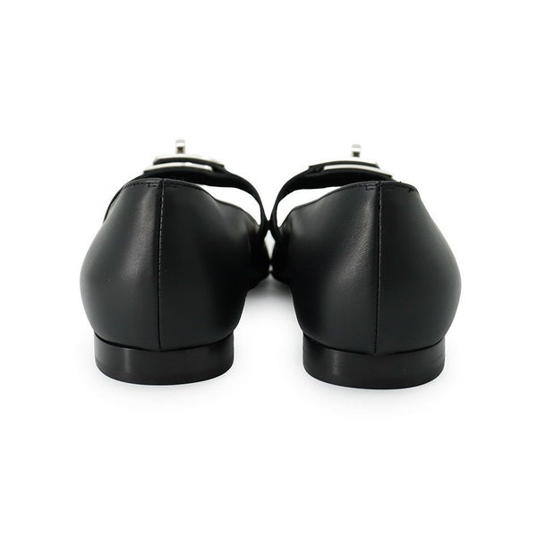 エルメス バレエシューズ ケリー レディースサイズ36 1/2 HERMES 靴 黒