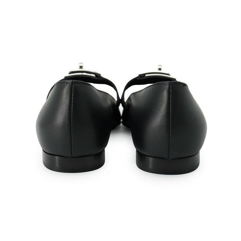 エルメス バレエシューズ ケリー レディースサイズ36 1/2 HERMES 靴 黒