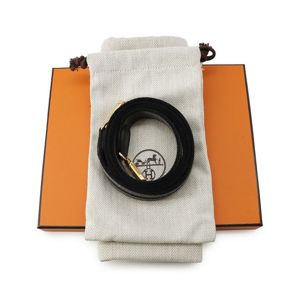 エルメス ショルダーバッグ エブリンTPM 111cm ブラック/グレー/ゴールド金具 トリヨンクレマンス W刻印 黒