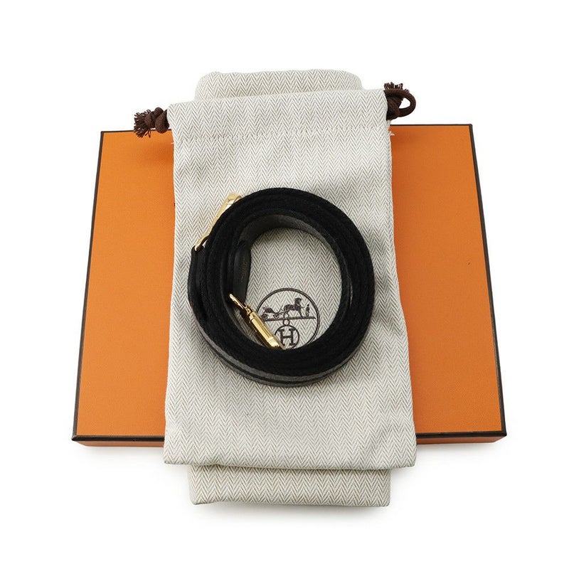 エルメス ショルダーバッグ エブリンTPM 111cm ブラック/グレー/ゴールド金具 トリヨンクレマンス W刻印 黒