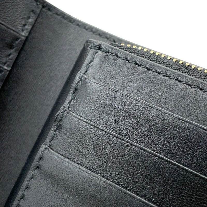 クリスチャン・ディオール 二つ折り財布 My Dior Dittany ウォレット ラムスキン S6022ONMJ Christian Dior 黒