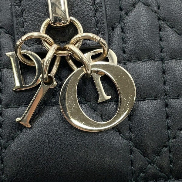 クリスチャン・ディオール 二つ折り財布 My Dior Dittany ウォレット ラムスキン S6022ONMJ Christian Dior 黒