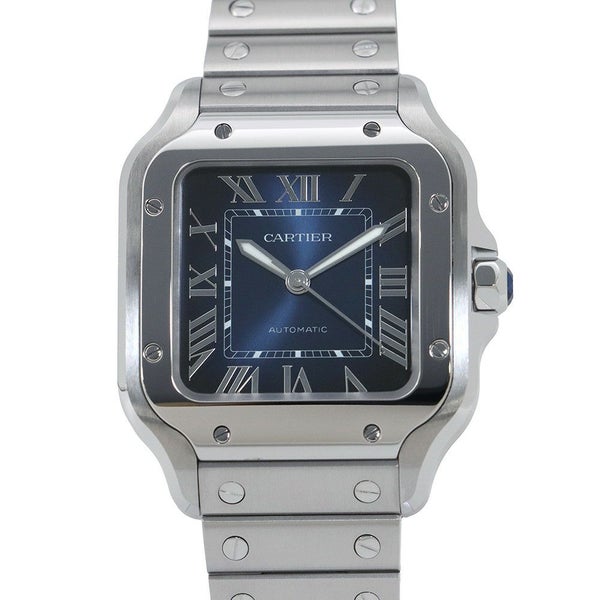 カルティエ サントス ドゥ カルティエ ミディアムモデル WSSA0063 Cartier 腕時計 ブルー文字盤