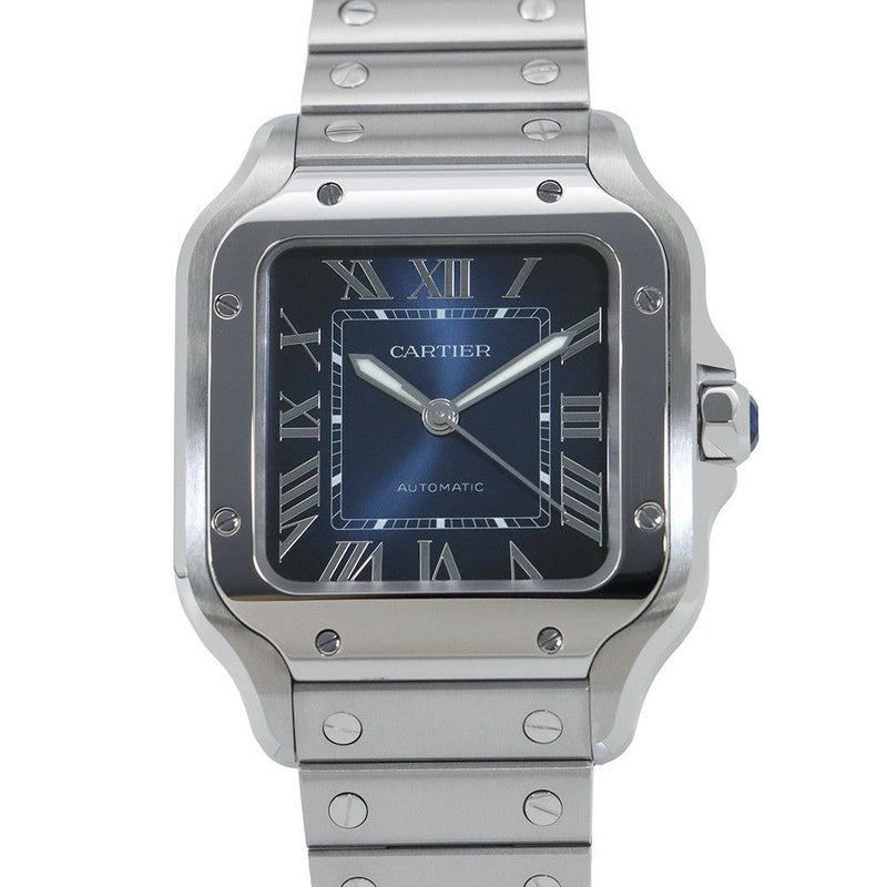 カルティエ サントス ドゥ カルティエ ミディアムモデル WSSA0063 Cartier 腕時計 ブルー文字盤