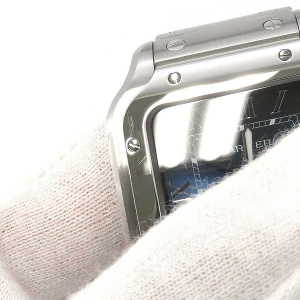 カルティエ サントス ドゥ カルティエ ミディアムモデル WSSA0063 Cartier 腕時計 ブルー文字盤