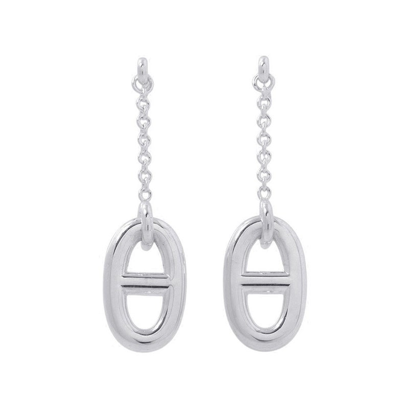 エルメス ピアス シェーヌダンクル ファランドール Earrings SV925シルバー HERMES ジュエリー イヤリング