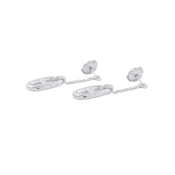 エルメス ピアス シェーヌダンクル ファランドール Earrings SV925シルバー HERMES ジュエリー イヤリング