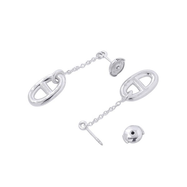 エルメス ピアス シェーヌダンクル ファランドール Earrings SV925シルバー HERMES ジュエリー イヤリング