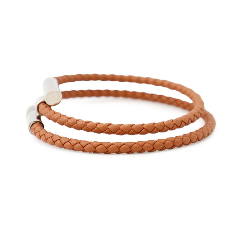 エルメス ブレスレット トゥルニ トレッセ ゴールド/シルバー金具 スイフト サイズT4 HERMES アクセサリー