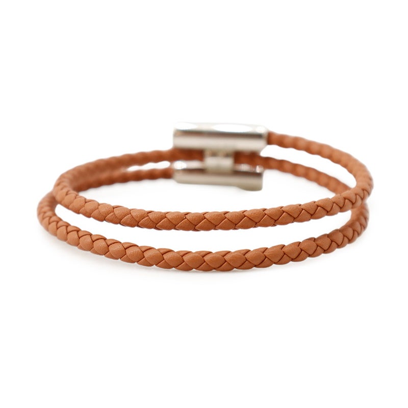 エルメス ブレスレット トゥルニ トレッセ ゴールド/シルバー金具 スイフト サイズT4 HERMES アクセサリー