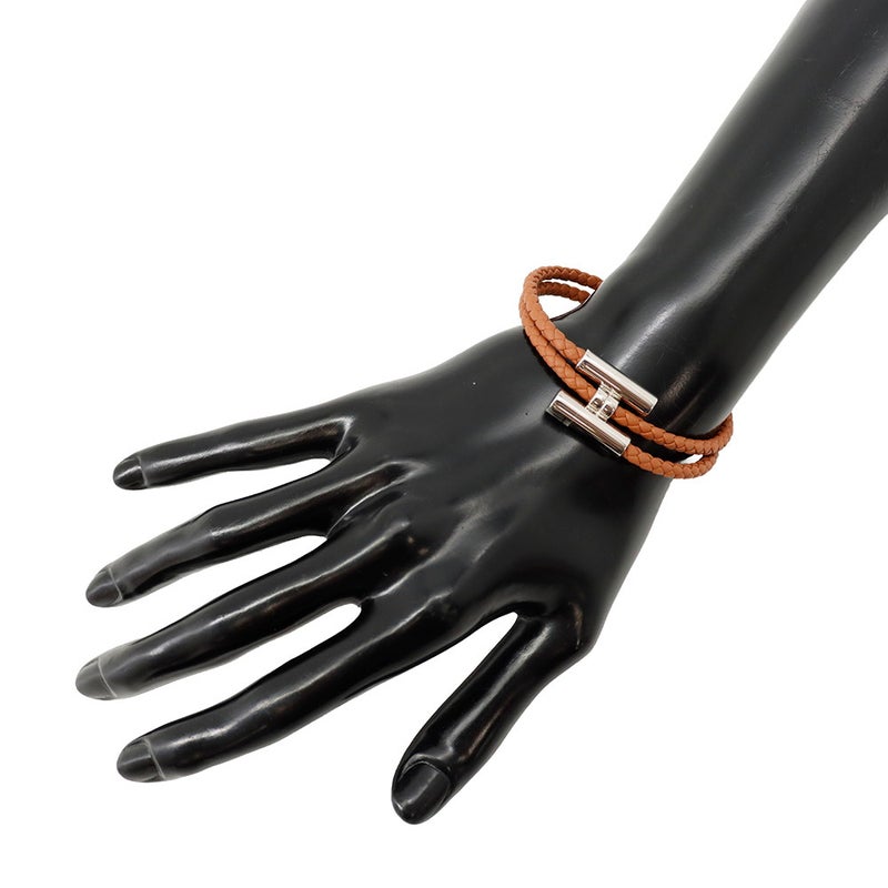 エルメス ブレスレット トゥルニ トレッセ ゴールド/シルバー金具 スイフト サイズT4 HERMES アクセサリー