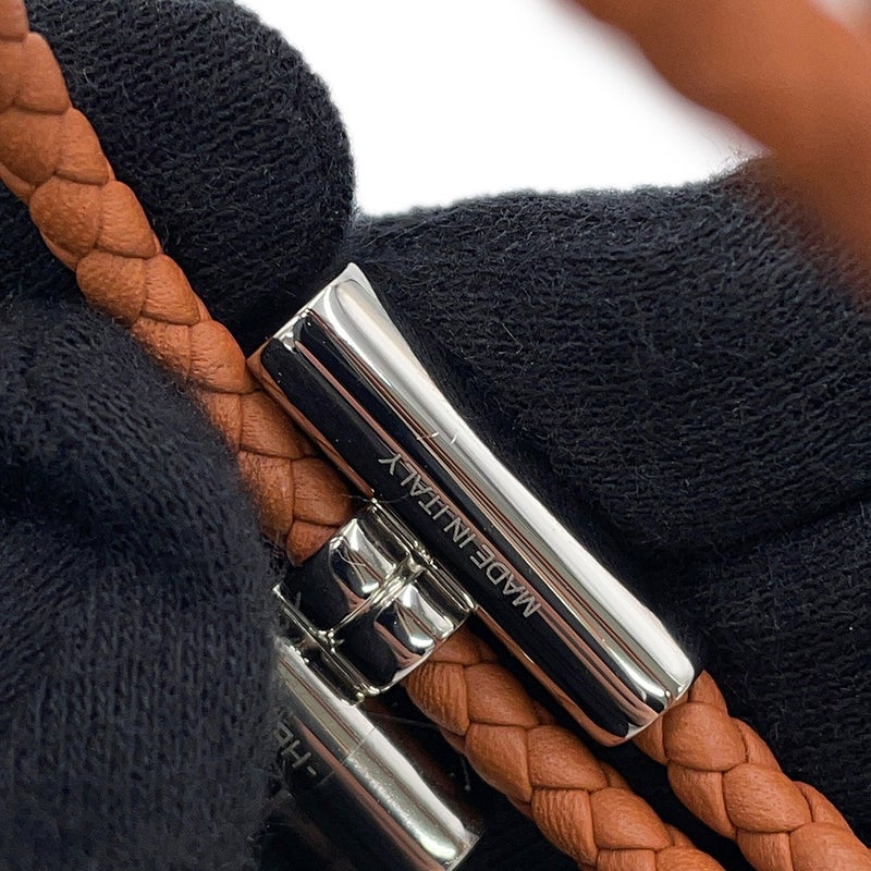 エルメス ブレスレット トゥルニ トレッセ ゴールド/シルバー金具 スイフト サイズT4 HERMES アクセサリー