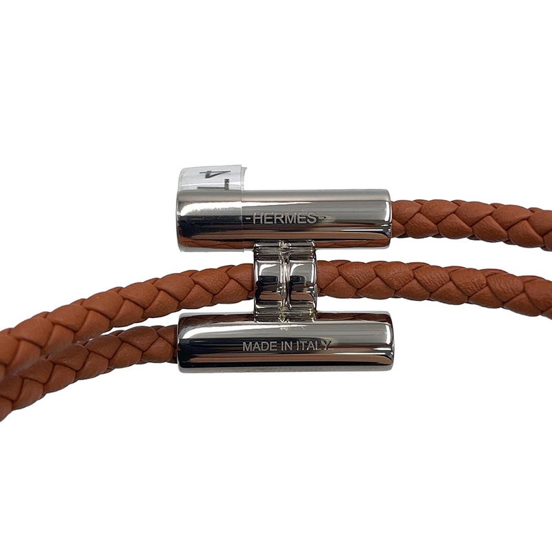 エルメス ブレスレット トゥルニ トレッセ ゴールド/シルバー金具 スイフト サイズT4 HERMES アクセサリー