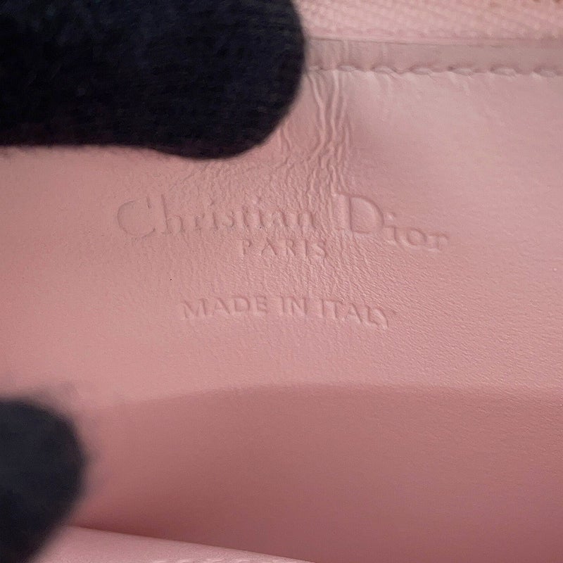 ディオール カードケース Dioramour Lady Dior Cosmos ジップ カードホルダー ハート カナージュ S0965ONHG