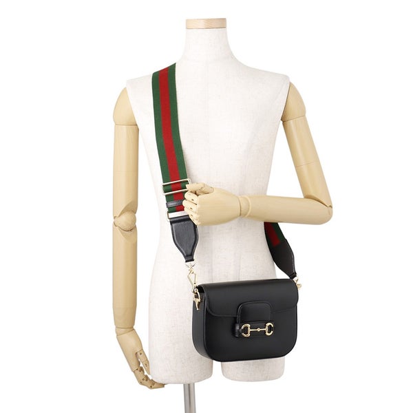 グッチ ショルダーバッグ ホースビット 1955  スモール レザー 658574 GUCCI バッグ 黒