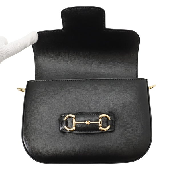 グッチ ショルダーバッグ ホースビット 1955  スモール レザー 658574 GUCCI バッグ 黒
