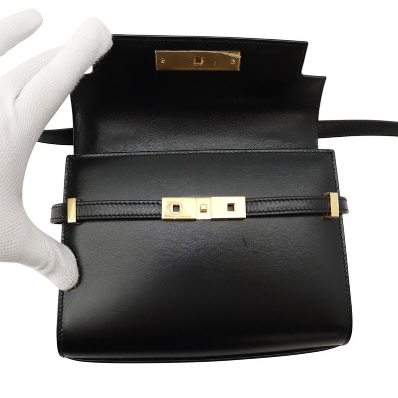 サンローランパリ ショルダーバッグ マンハッタン ミニ レザー 727766 SAINT LAURENT PARIS 黒