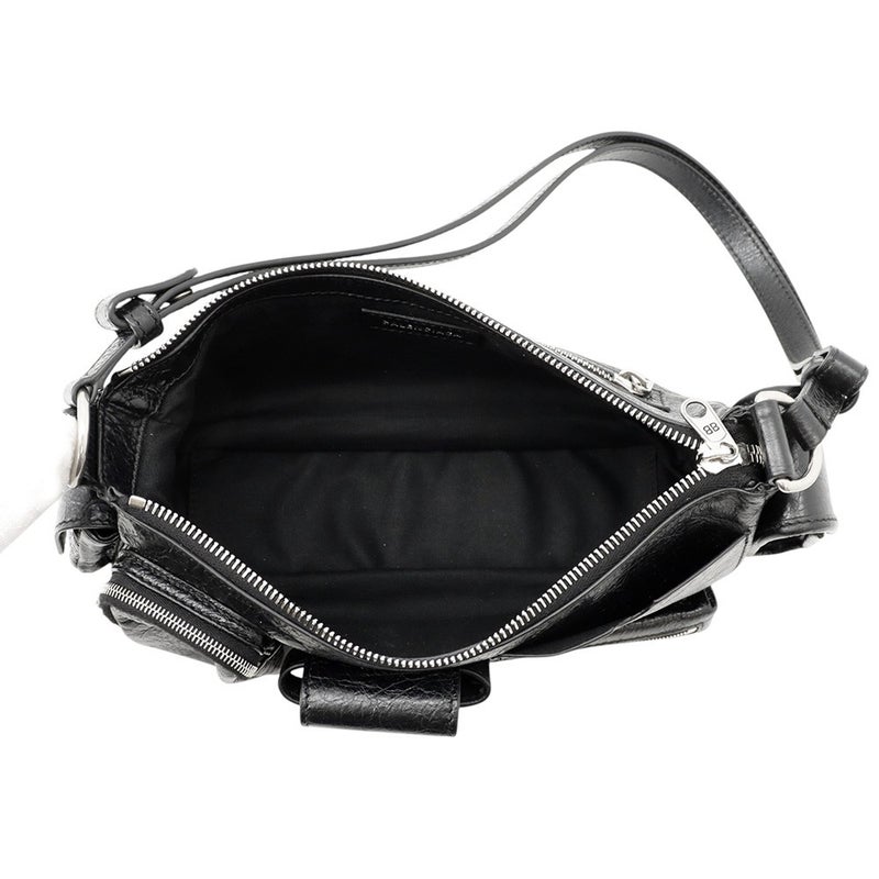 バレンシアガ ショルダーバッグ スーパービジー スリング スモール アリーナラムスキン 802227 BALENCIAGA  バッグ 黒