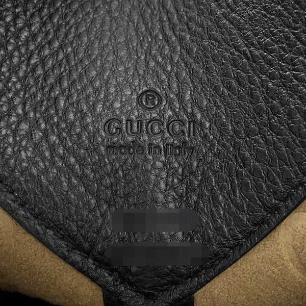 グッチ ショルダーバッグ GUCCI B ミディアム レザー 820169 GUCCI 2way 黒